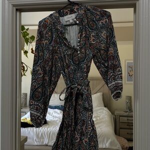 Cleobella Multicolor Paisley Long Sleeve Dress